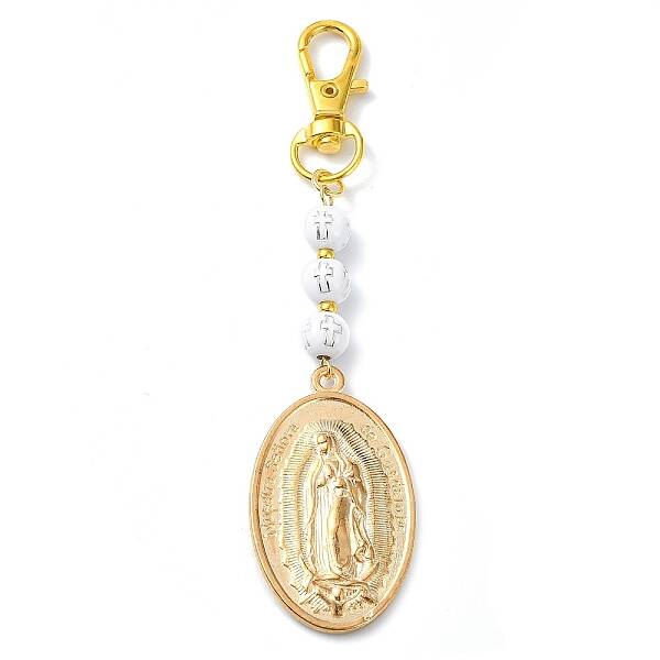 Alloy Oval with Virgin Mary Pendant Decorations
