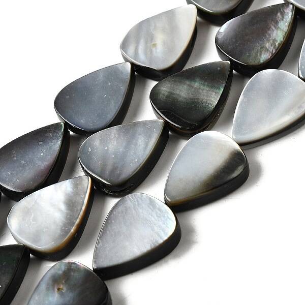 Natural Black Lip Shell Beads Strands