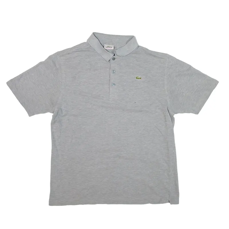 LACOSTE Polo Shirt Grey Short Sleeve Mens M