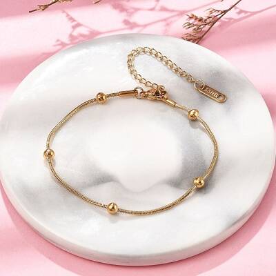 304 Stainless Steel Satellite Chains Bracelets for Women