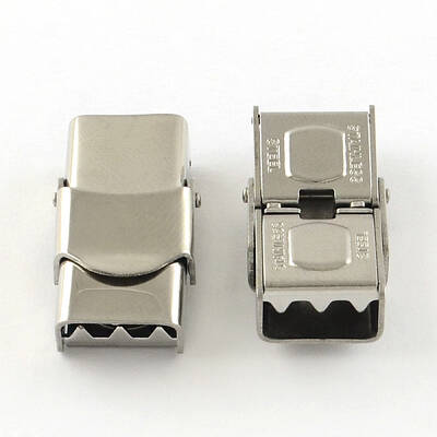 Tarnish Resistant Smooth Surface 201 Stainless Steel Watch Band Clasps