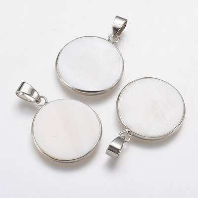 Natural White Shell Mother of Pearl Shell Pendants