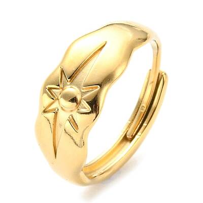 304 Stainless Steel Adjustable Ring for Women