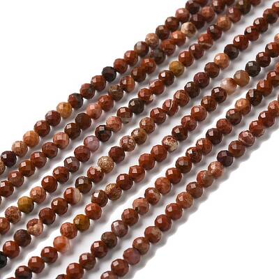 Natural Red Rainbow Jasper Beads Strands