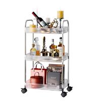 STARLATTA 3 Tier Rolling Cart with Wheels，Utility Cart Storage Cart with Handle for Kitchen，Bathroom Storage  rack,Laundr...