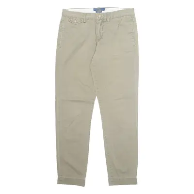 POLO RALPH LAUREN Chino Mens Trousers Beige Regular Boyfriend W30 L28