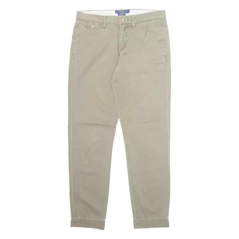 POLO RALPH LAUREN Chino Mens Trousers Beige Regular Boyfriend W30 L28