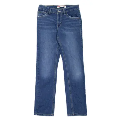 LEVI'S 511 Jeans Boys Blue Slim Straight Stone Wash W26 L27