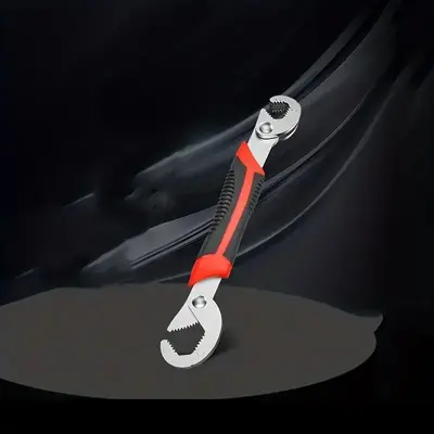 Double-ended Adjustable Wrench, Multi-functional Wrench Tool with Adjustable Jaw Width, Ideal for Professional Craftsmen