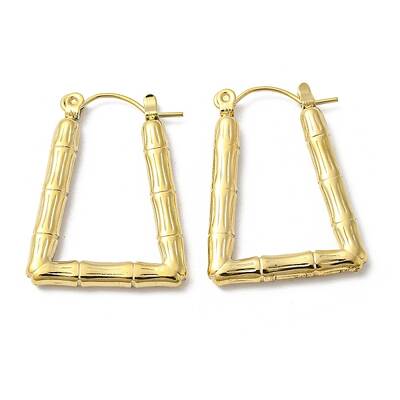 Ion Plating(IP) 304 Stainless Steel Hoop Earrings