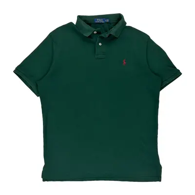 Polo By Ralph Lauren Polo Shirt - Medium Green Cotton