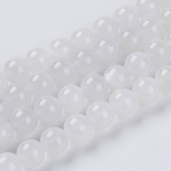 Natural White Moonstone Beads Strands