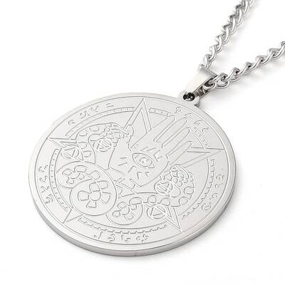 Non-Tarnish 304 Stainlessa Steel Curb Chain Pendant Necklaces