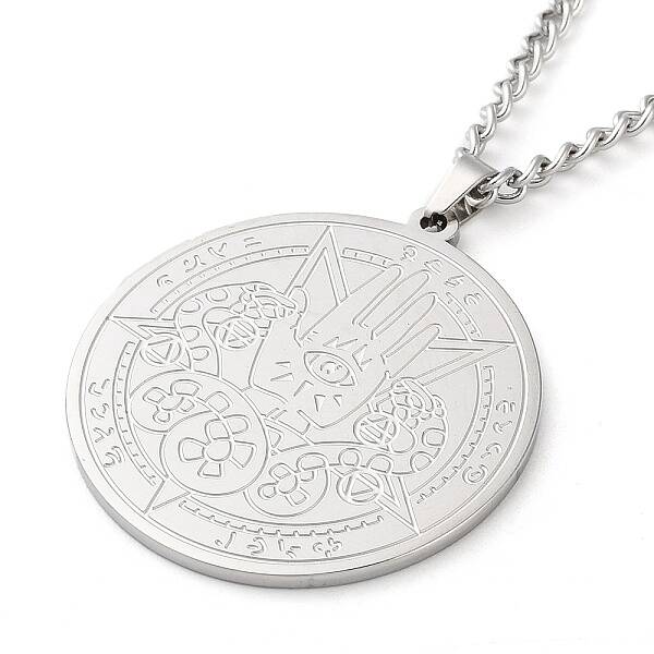 Non-Tarnish 304 Stainlessa Steel Curb Chain Pendant Necklaces