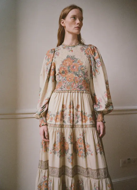 Dress Fiorella Border P Aw24-021 Blossom | Color: BLOSSOM | Size: M