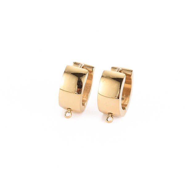 304 Stainless Steel Huggie Hoop Earring Findings