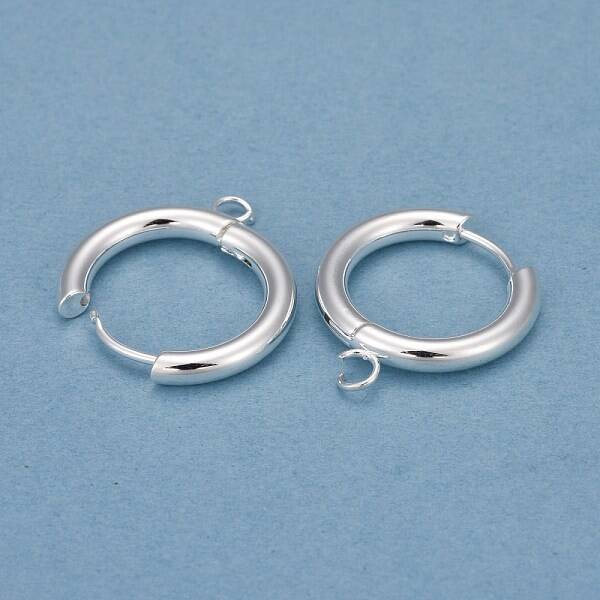 201 Stainless Steel Huggie Hoop Earring Findings