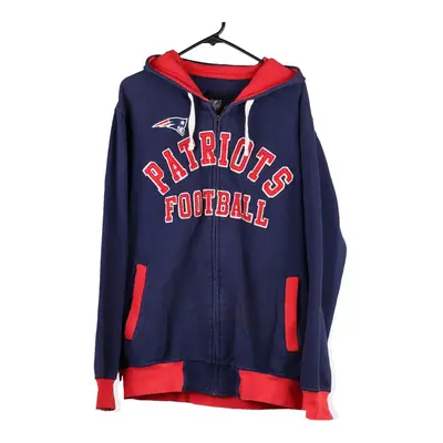 New England Patriots Nfl Hoodie - Large Blue Cotton