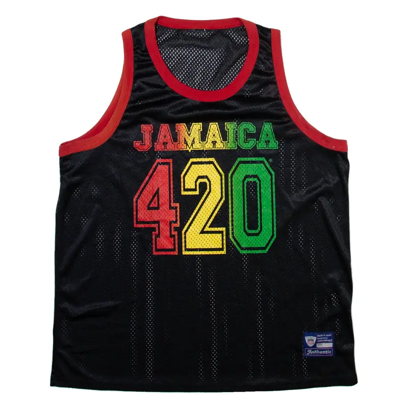 USSOS Jamaica Mens Vest Black Sleeveless L
