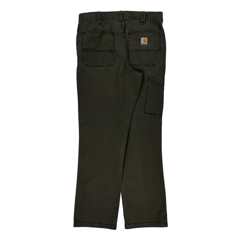 Carhartt Trousers - 32W 32L Khaki Cotton Blend