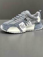 Men's Colorblock Lace Up Low Top Sneakers, Casual Breathable Comfortable Sports Running Shoes, Workout Sneakers, Male All-mat...