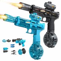 Rechargeable Powered Electric Switch Control Led Light Water Blaster with Strong Spray Watergun Toy Play 28-32 Ft Range Squir...
