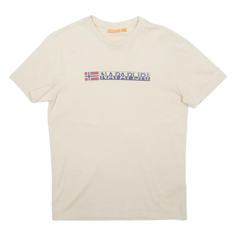 NAPAPIJRI Mens T-Shirt Beige S