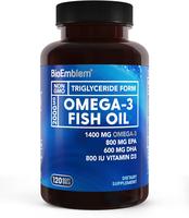 【BioEmblem】Omega-3 Fish Oil - Small Softgels, High Absorption, EPA & DHA with Vitamin D3, Non-GMO, Supports Heart, Joint ...