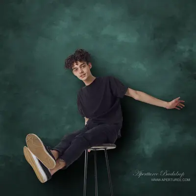 Aperturee Stately Green Abstract Texture Photoshoot Backdrop