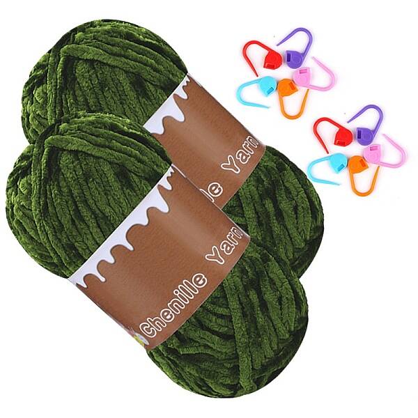 Wool Chunky Chenille Yarn
