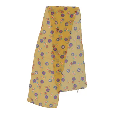 Unbranded Floral Scarf - No Size Yellow Polyester
