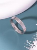 Stainless Steel Simple Plain Ring, Stacking Rings, Fashionable Ring for Men and Women, Casual Jewelry for Party, Daily Clothi...