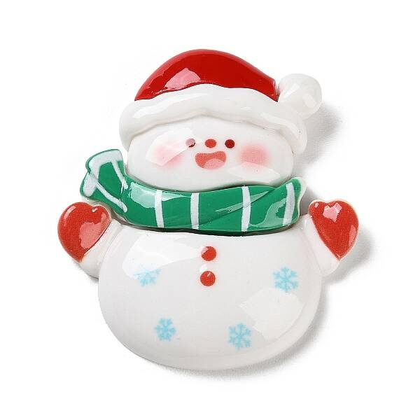 Christmas Theme Opaque Resin Cabochons