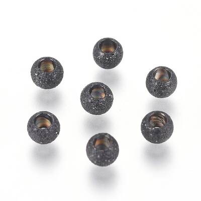 304 Stainless Steel Textured Spacer Beads