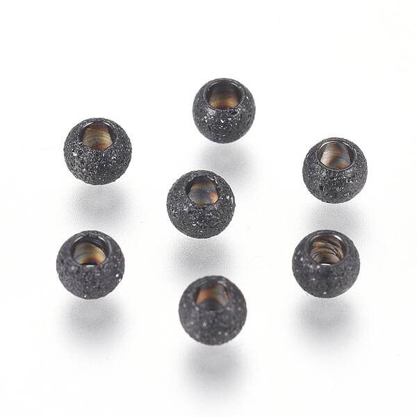 304 Stainless Steel Textured Spacer Beads