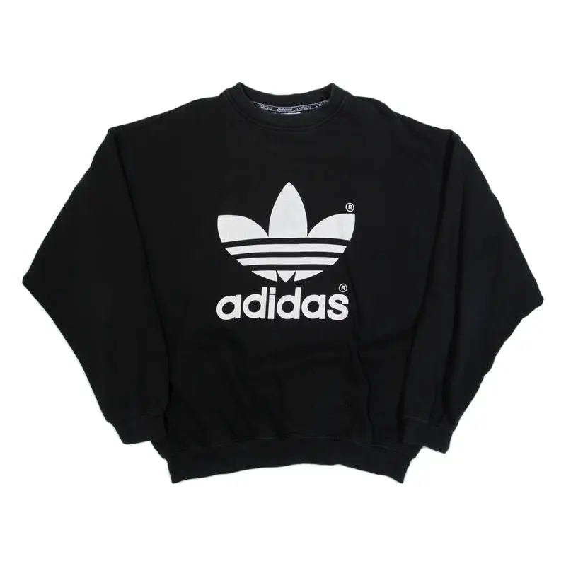 ADIDAS Mens Sweatshirt Black L
