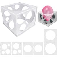 Balloon Sizer Cube Box, 1 Count Collapsible Balloon Measurement Tool, Foldable Balloon Measure Box, Balloon Size Tools for Ba...