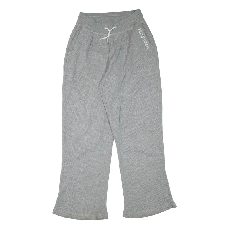 TOMMY HILFIGER Womens Joggers Grey Wide-Leg XS W24 L32