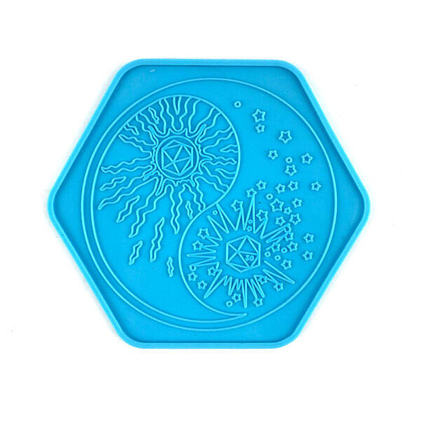 Hexagon Shape Dice Box Molds Food Grade Silicone Molds