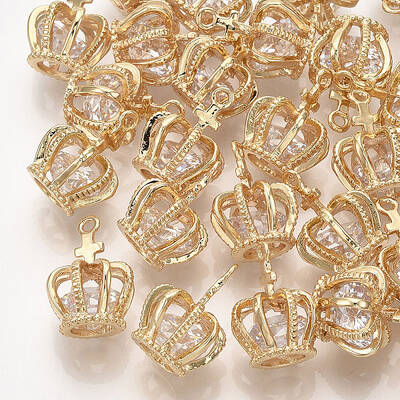 Brass Cubic Zirconia Pendants