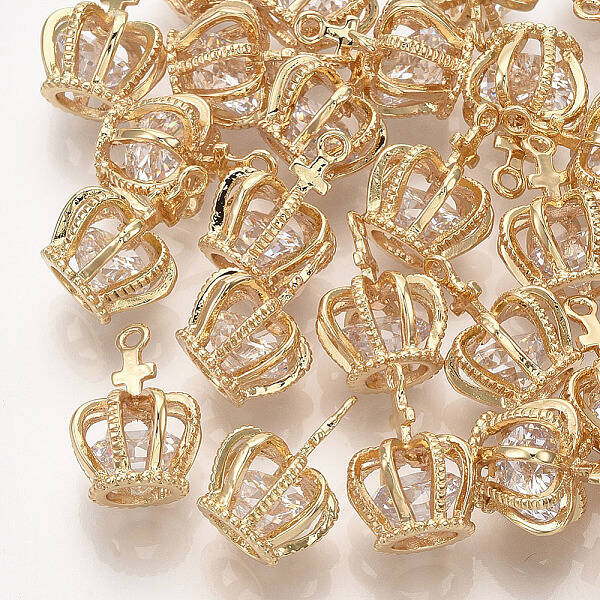 Brass Cubic Zirconia Pendants
