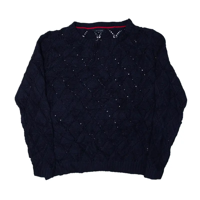 TOMMY HILFIGER Jumper Blue Argyle Mens XL