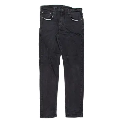 LEVI'S 502 Jeans Mens Black Regular Tapered W32 L34