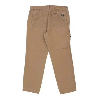 Bass Trousers - 36W 32L Brown Cotton
