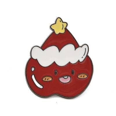 Christmas Theme Zinc Alloy Enamel Pin Brooch for Backpack Clothes