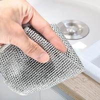 【Liapu】12 Counts Multipurpose Non-Scratch Wire Dishcloths – Reusable Dishwashing Rags for Wet & Dry Use, Kitchen Cleani...