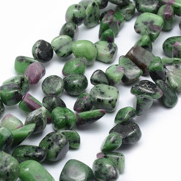 Natural Ruby in Zoisite Beads Strands