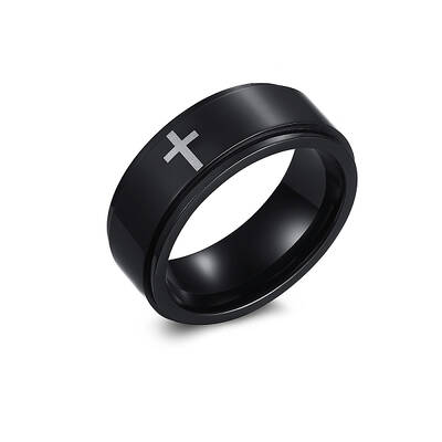 Stainless Steel Rotating Plain Band Ring