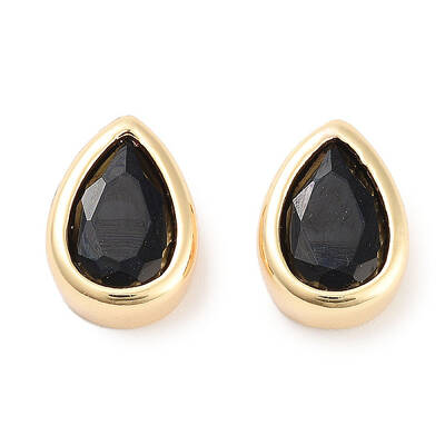 Brass Cubic Zirconia Beads