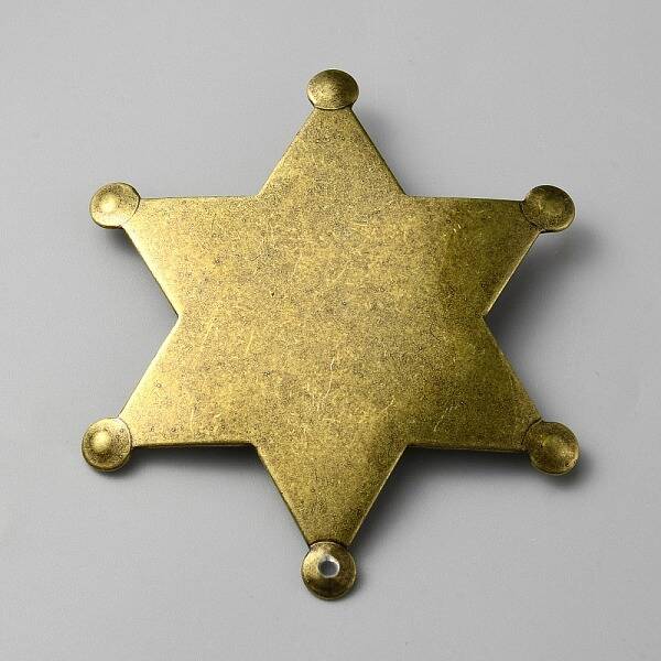 Blank Star Iron Brooch Findings